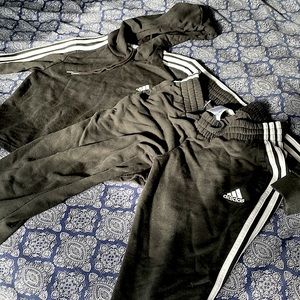 Adidas matching sweatpants and shirt
